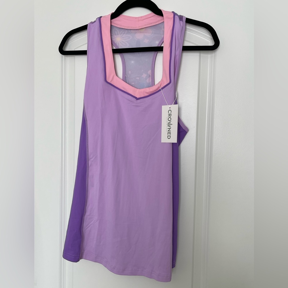 NWT Crowned Athletics Blossom Hermana Flow Tank - L